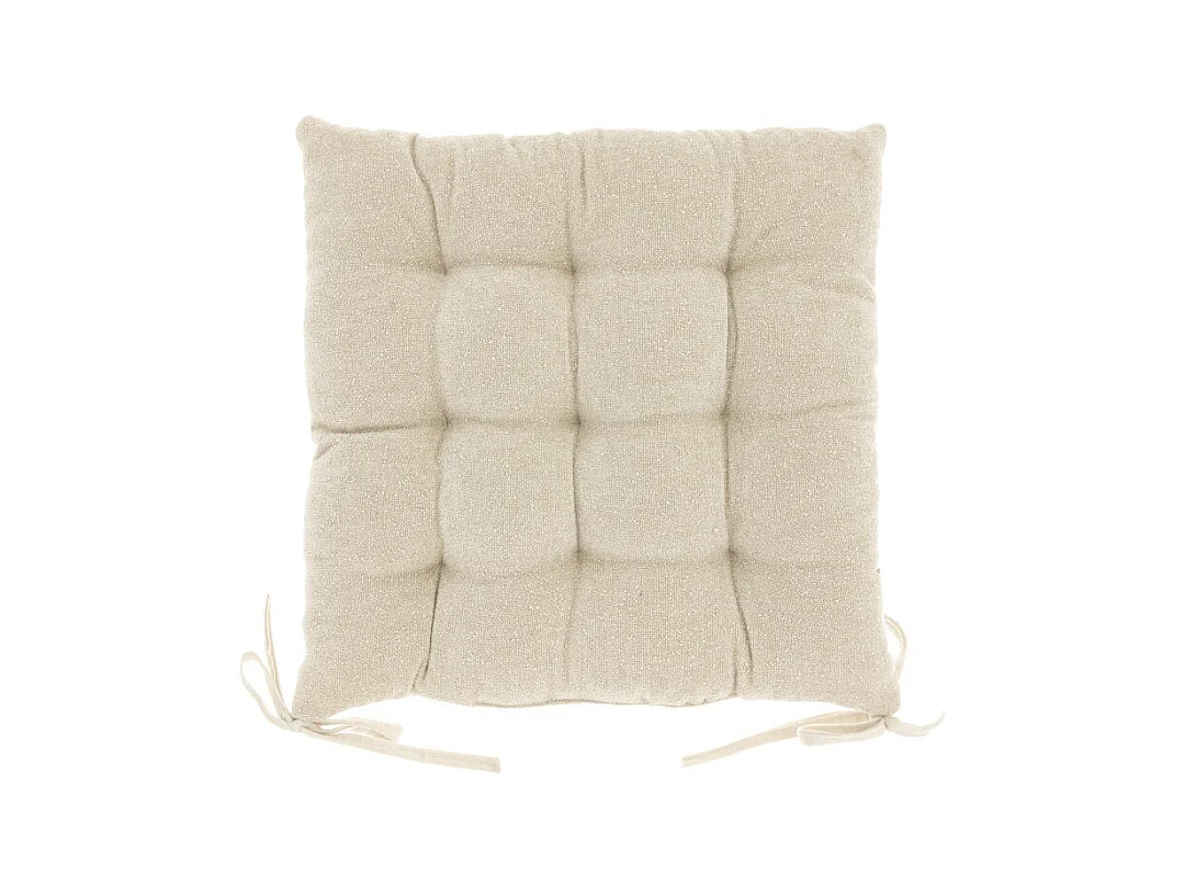 Coussin Crète - 44x44cm - Blanc Colombe