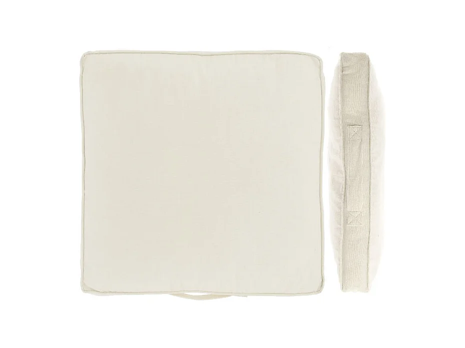 Coussin Madia - 45x45x5cm - Blanc Tourterelle