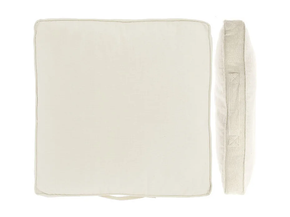 Coussin Madia - 45x45x5cm - Blanc Tourterelle
