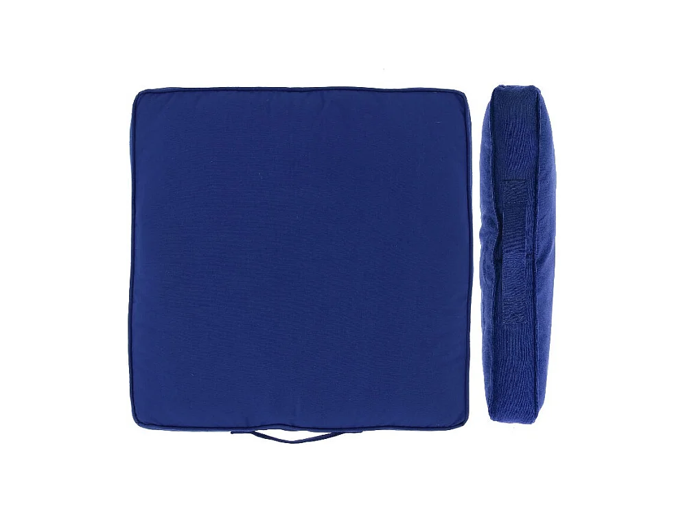 Coussin Madia - 45x45x5cm - Bleu