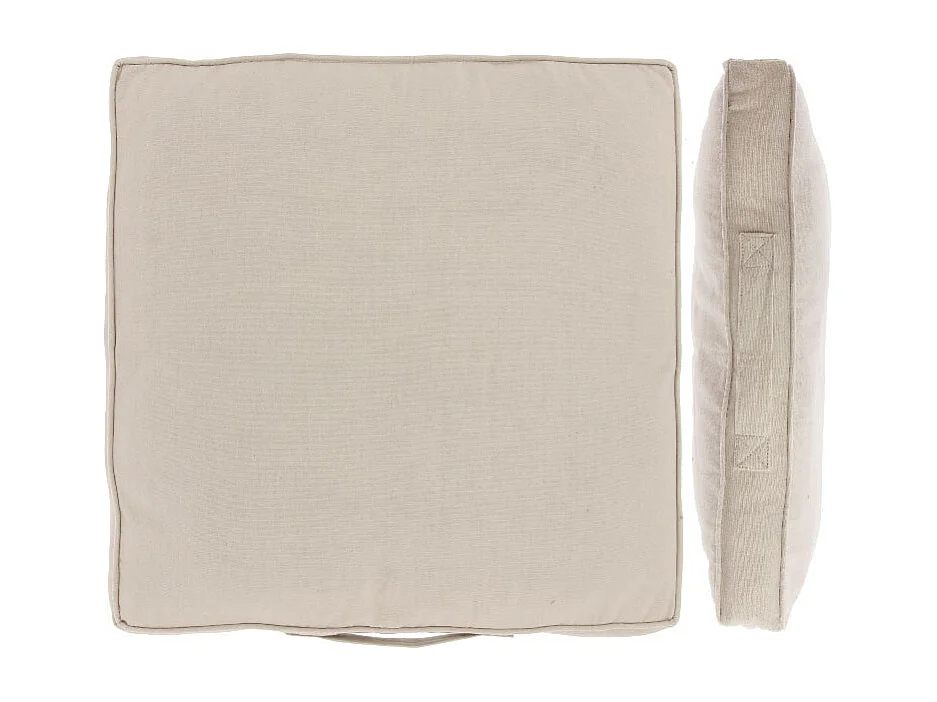 Coussin Madia - 45x45x5cm - Gris Château