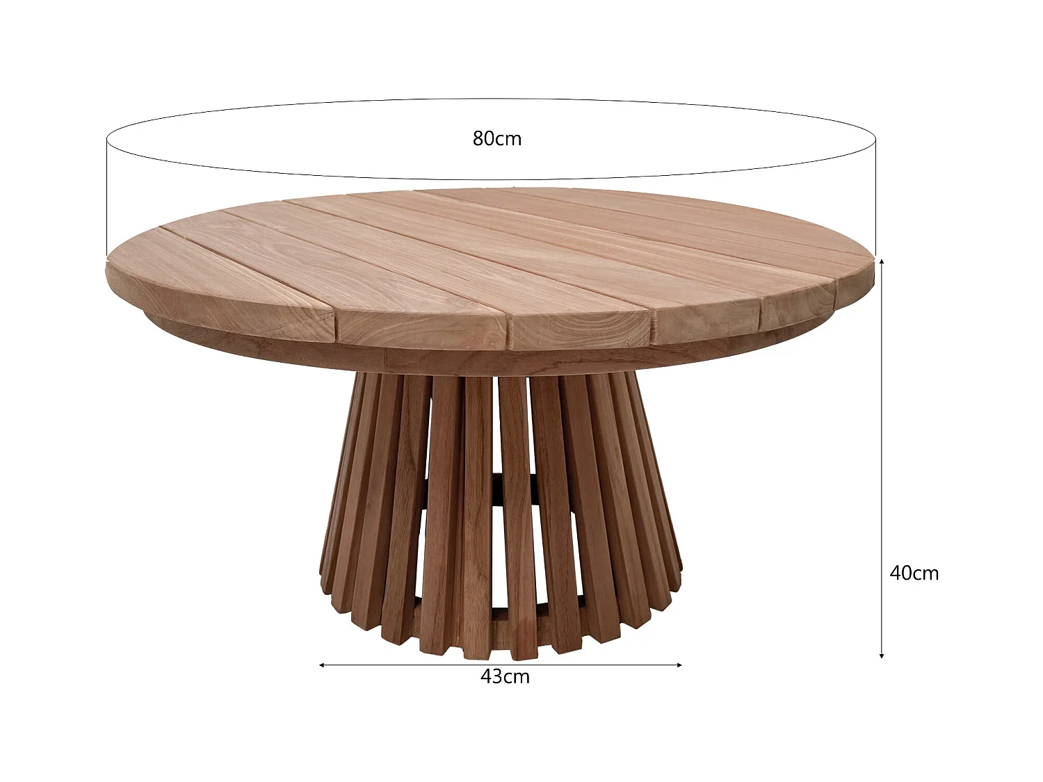 Tuintafel Cindo - 80x80x38cm