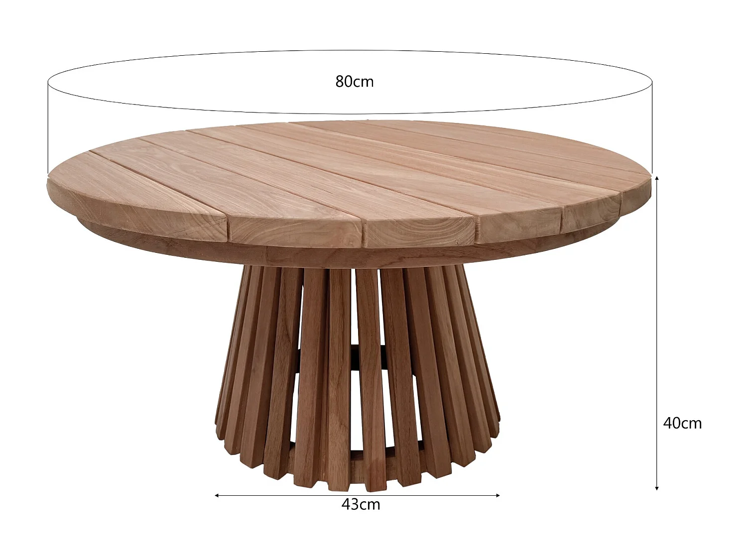 Tuintafel Cindo - 80x80x38cm