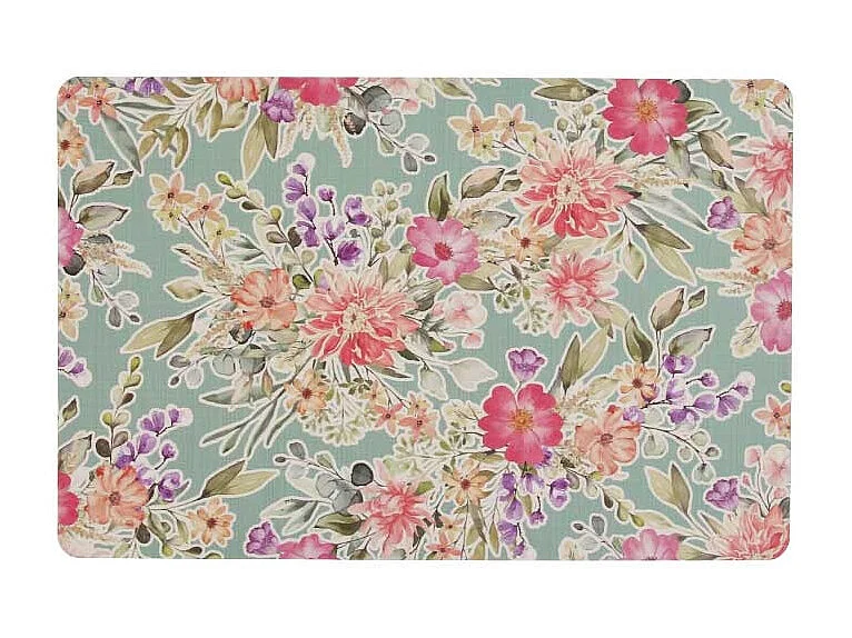 Tischset Blumen - 43,5x285cm - Surf Blue