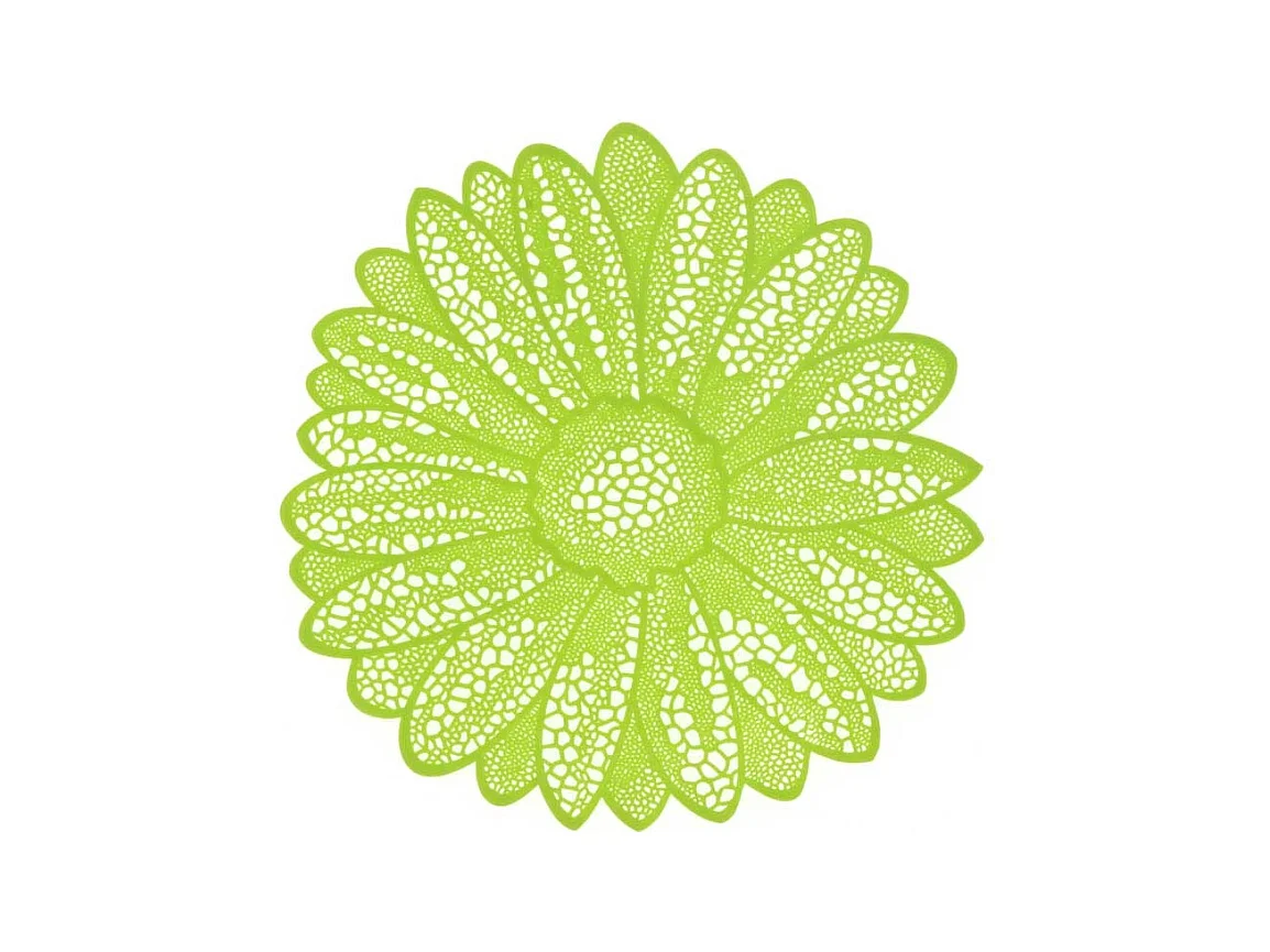 Set de table Fleur 38cm Ø Citron Vert