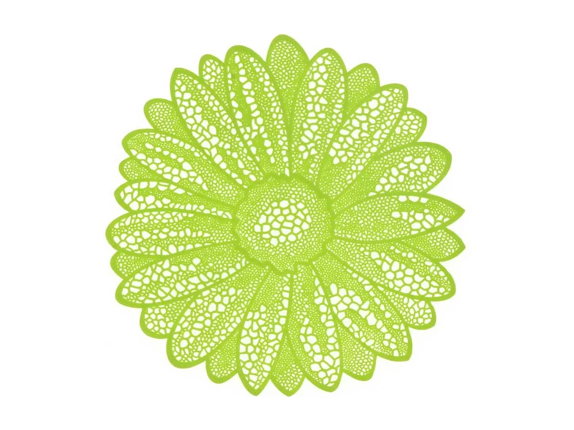 Set de table Fleur 38cm Ø Citron Vert