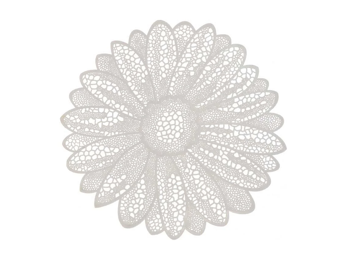 Set de table Fleur 38cm Ø Blanc