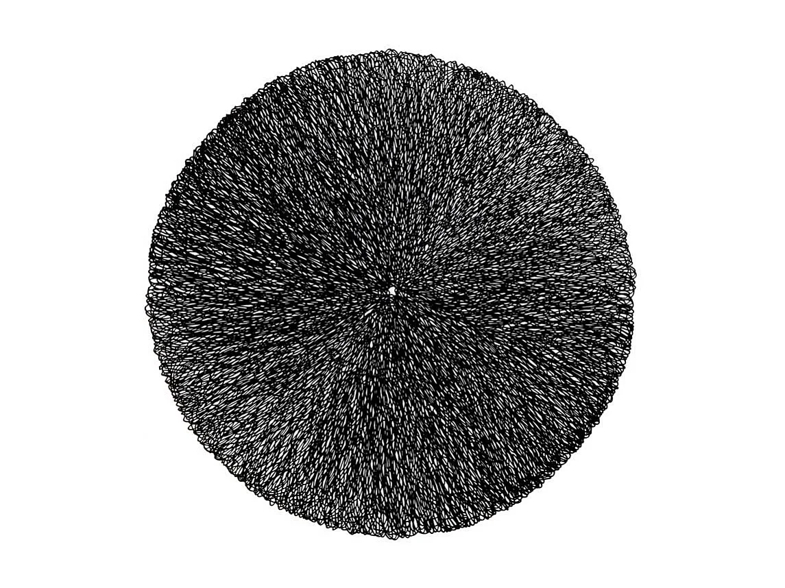 Set de table Ciara 38cm Ø Noir