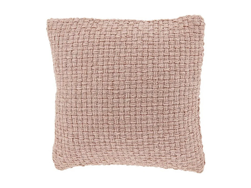 Coussin décoratif Karli vieux rose -45x45cm