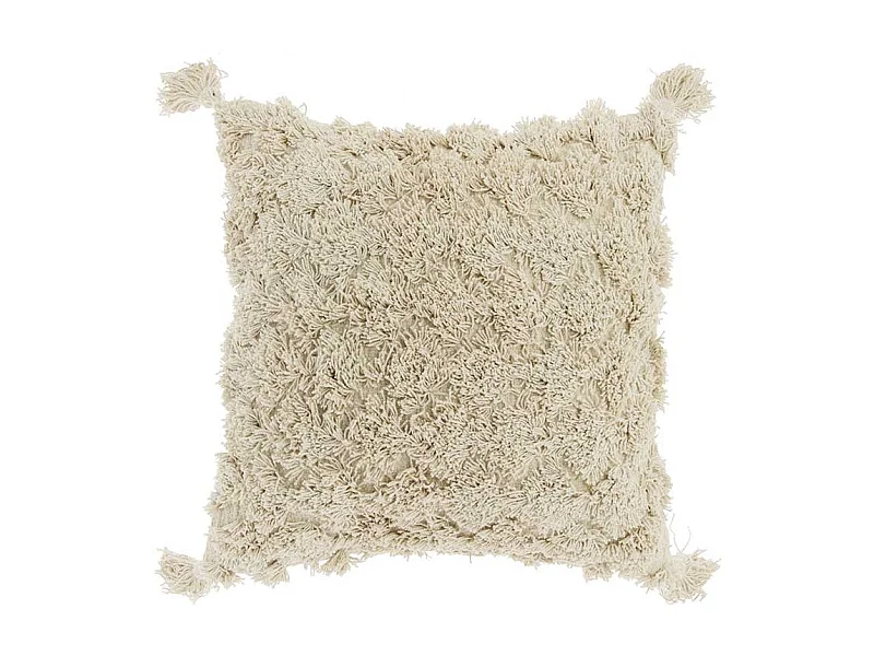 Coussin Beira - 45x45cm - blanc tourterelle