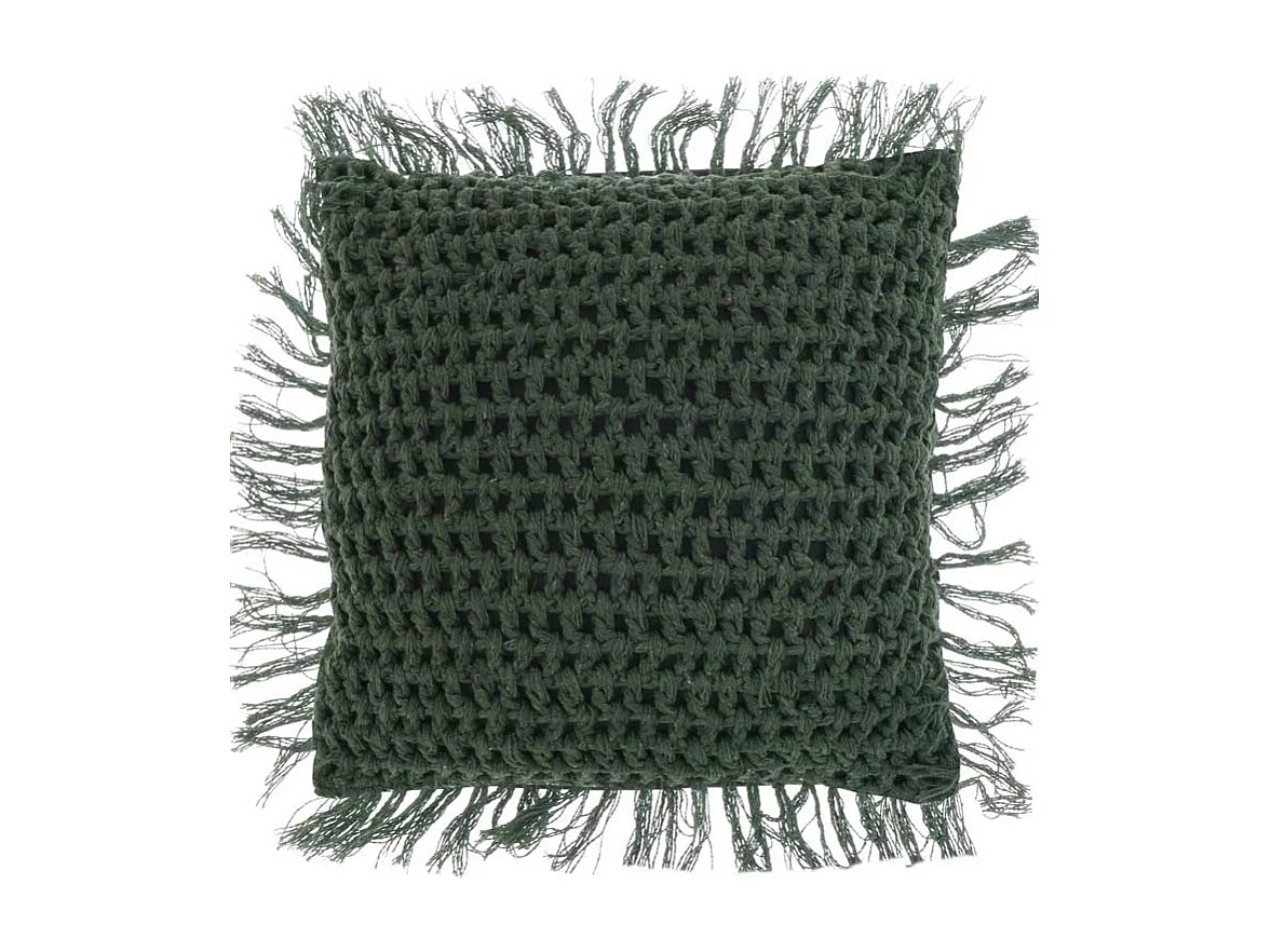 Coussin Tufo 45x45cm Vert Laurier