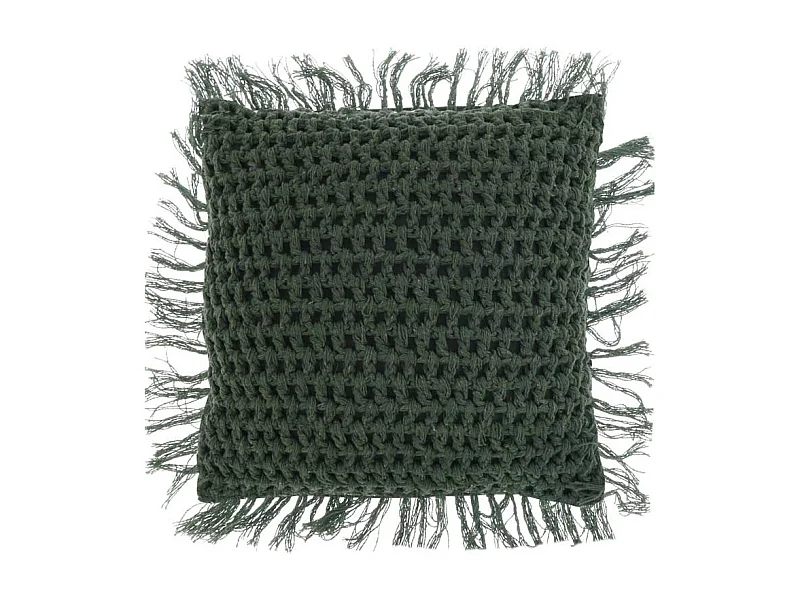 Coussin Tufo 45x45cm Vert Laurier