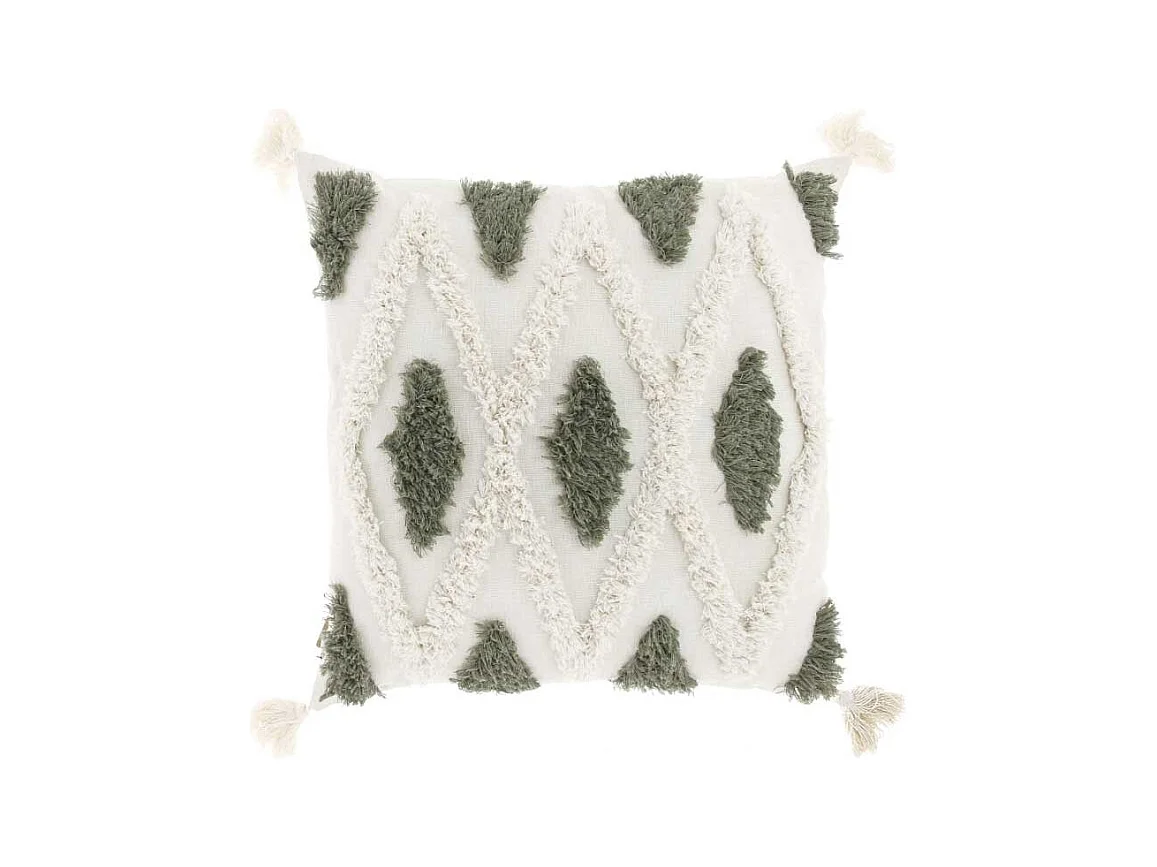 Coussin Alys - 45x45cm - vert thé