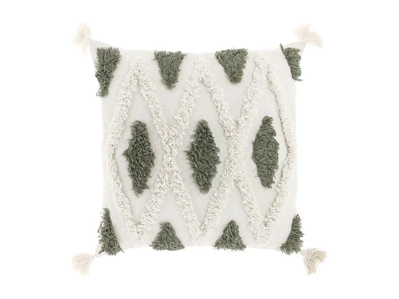 Coussin Alys - 45x45cm - vert thé