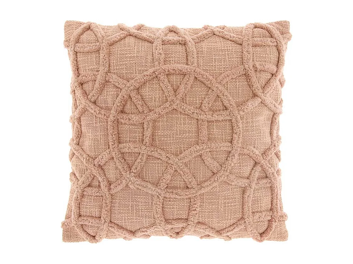 Coussin Everon - 45x45cm - vieux rose