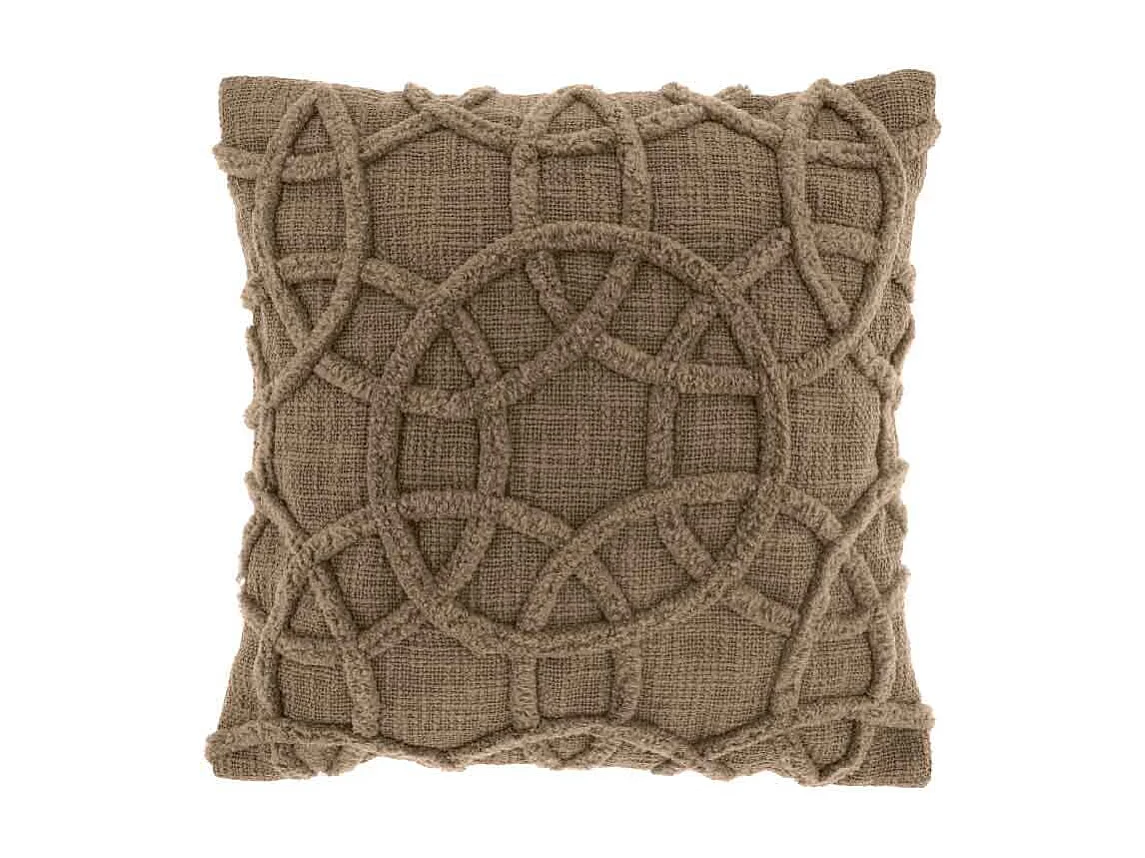 Coussin décoratif Everon Taupe -45x45cm