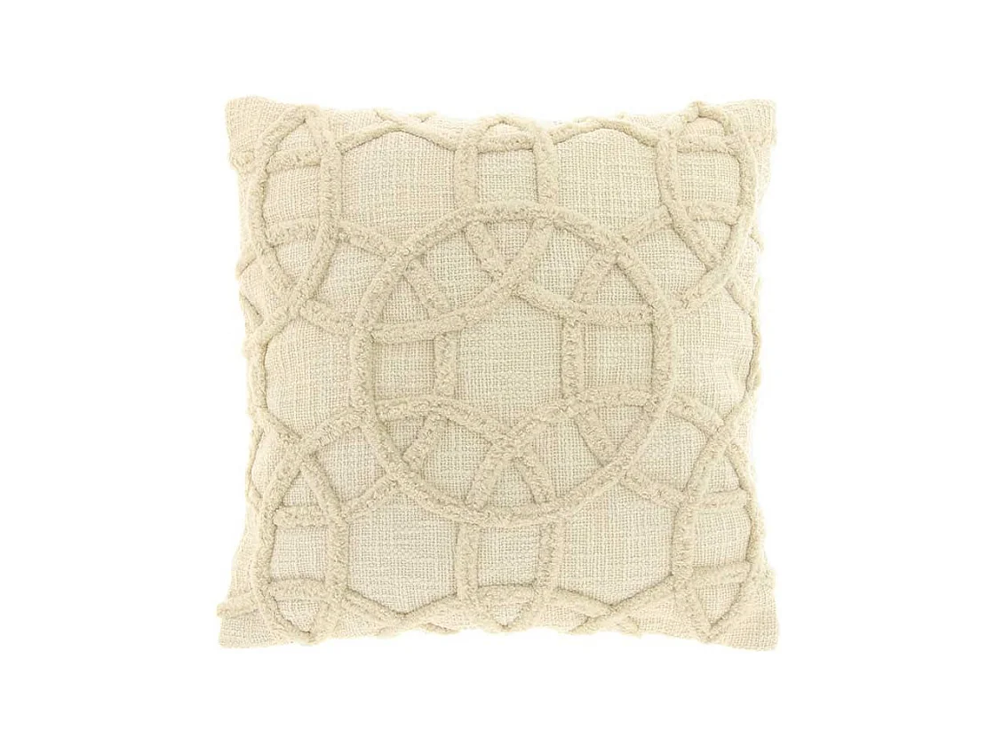 Coussin Everon - 45x45cm - blanc tourterelle