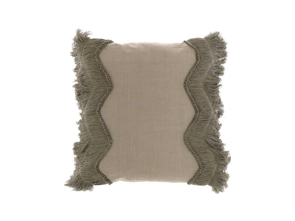 Coussin Fajah 45x45cm Gris Château