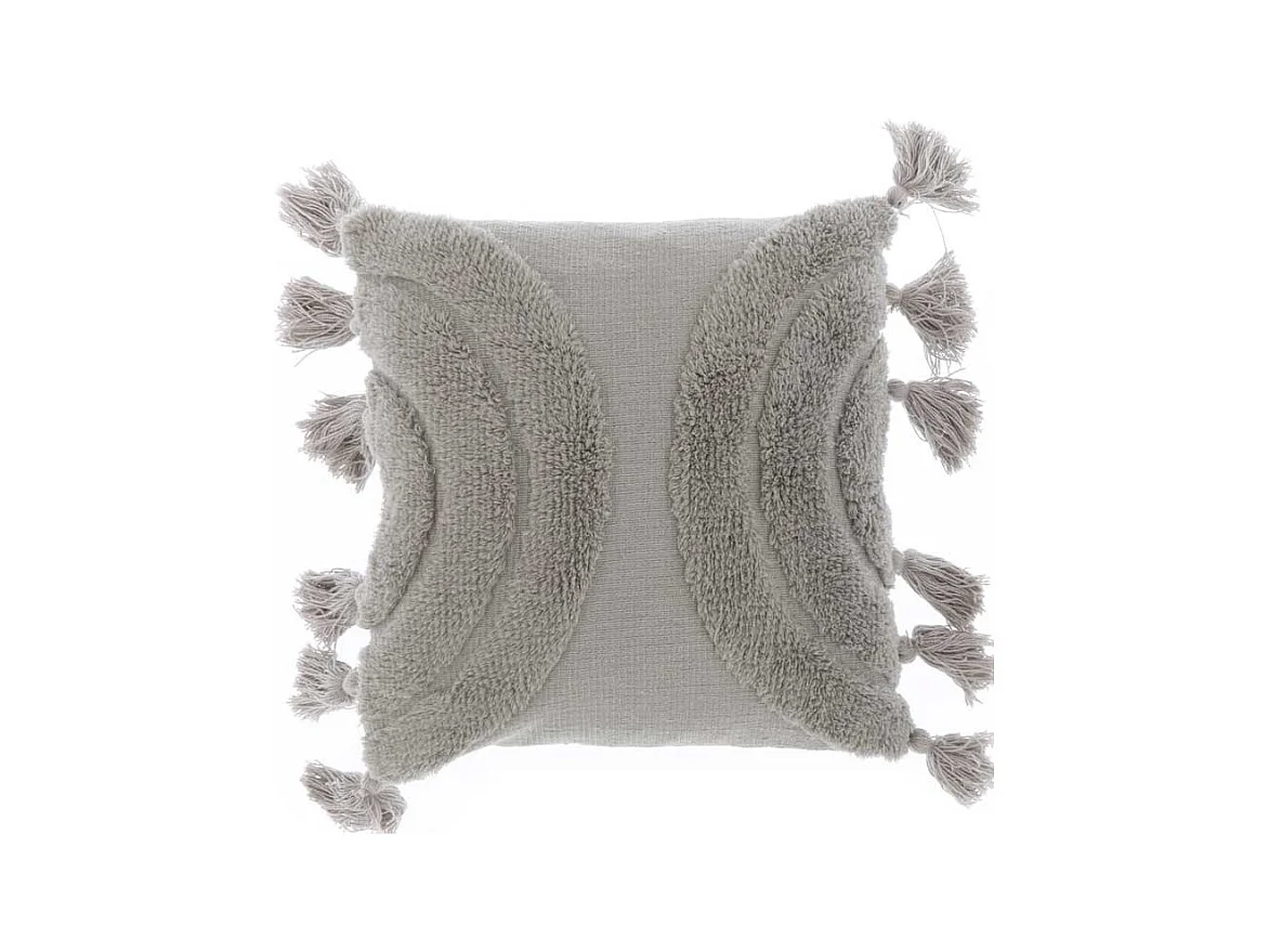 Coussin Brody 45x45cm Château Gris