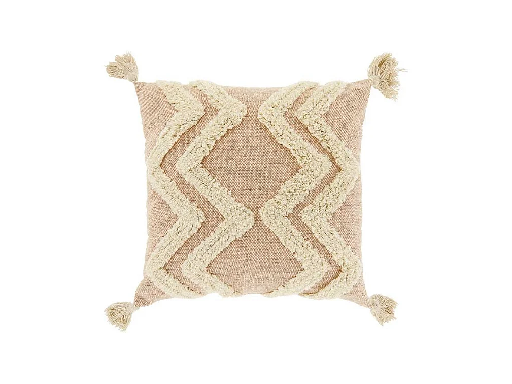 Coussin décoratif Dahlia Abricot -45x45cm