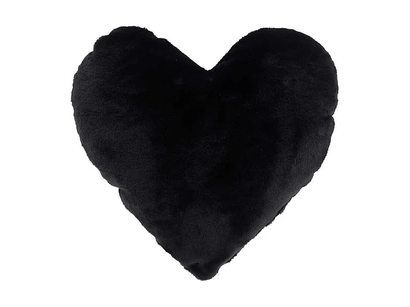Herzkissen - 45x35cm - schwarz
