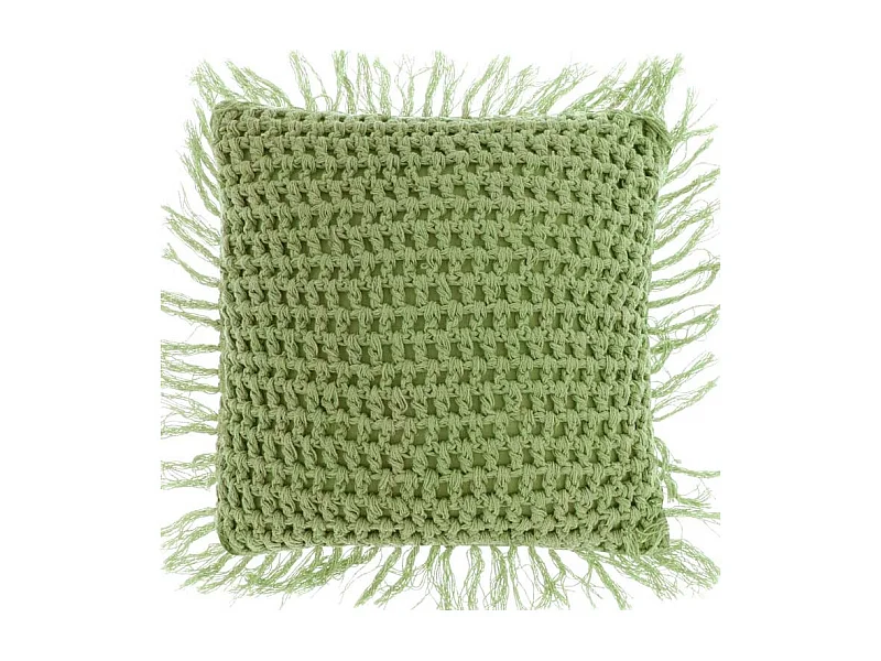 Coussin Tufo 45x45cm Vert Nil