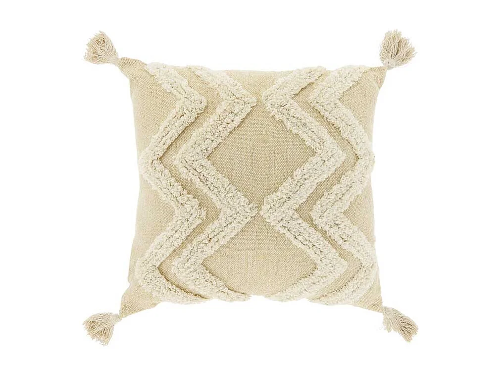 Coussin décoratif Dahlia Jaune Citron -45x45cm