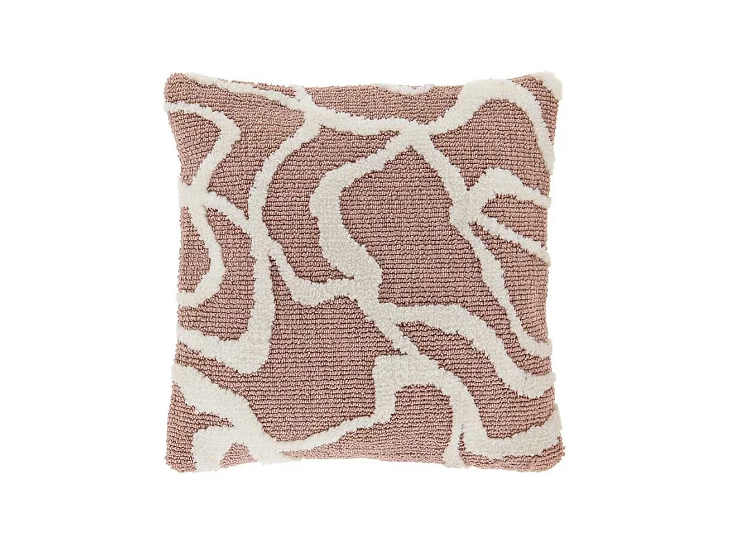 Coussin décoratif Nanou vieux rose -45x45cm