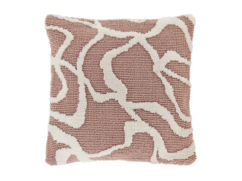 Coussin décoratif Nanou vieux rose -45x45cm