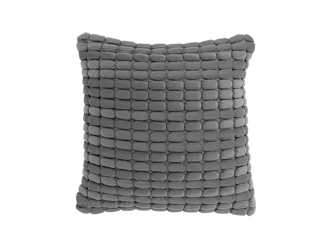 Coussin décoratif Kensi Gris Foncé -45x45cm