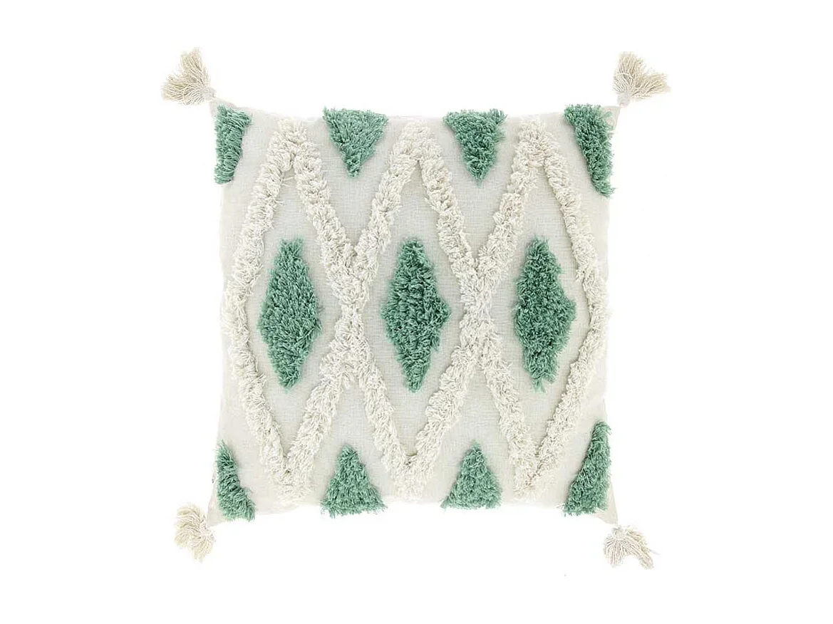 Coussin Alys - 45x45cm - Bleu Surf