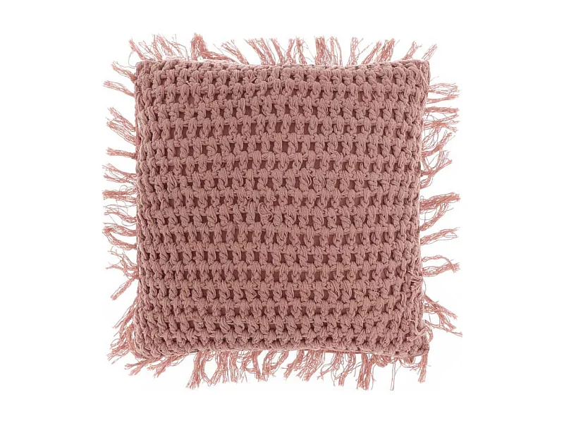 Coussin Tufo 45x45cm Vieux Rose