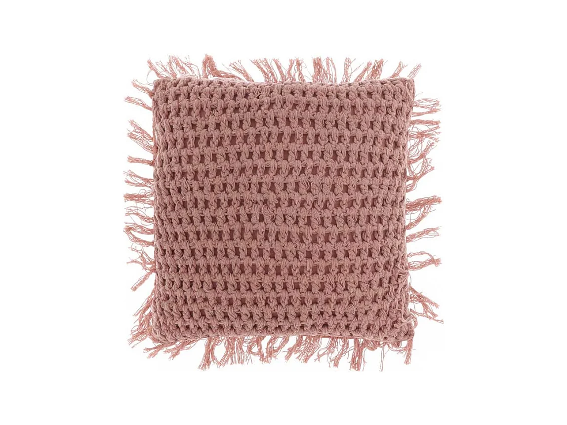 Coussin Tufo 45x45cm Vieux Rose