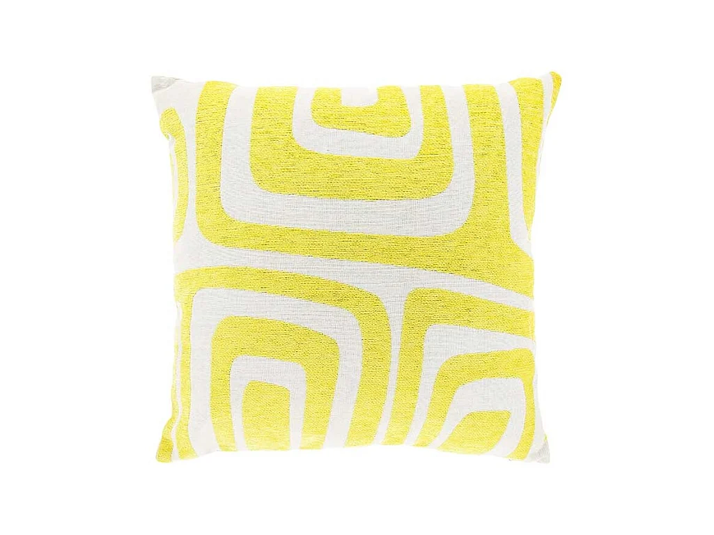 Coussin décoratif Dulce Jaune Citron -45x45cm