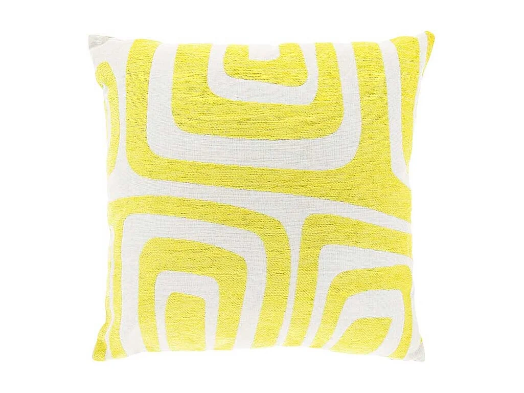 Coussin décoratif Dulce Jaune Citron -45x45cm
