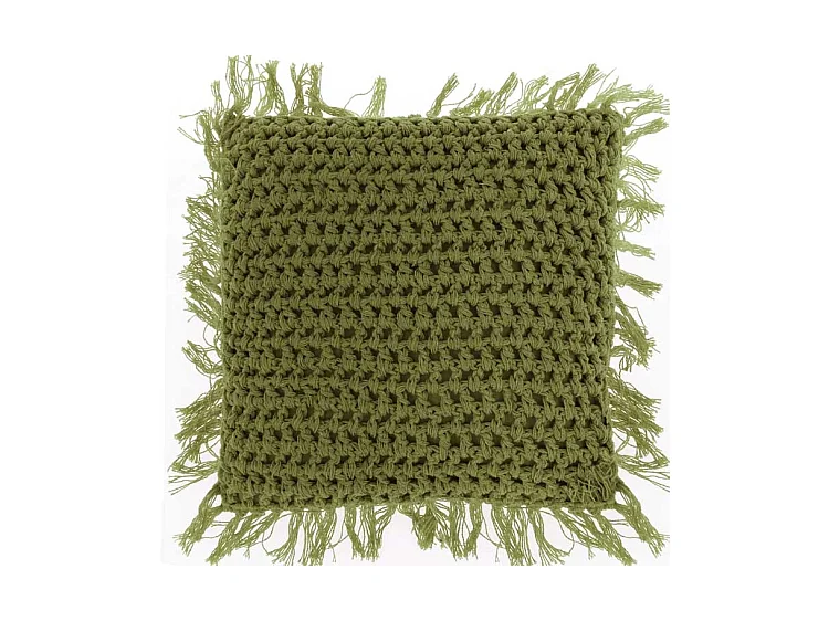 Coussin Tufo 45x45cm Vert Olive