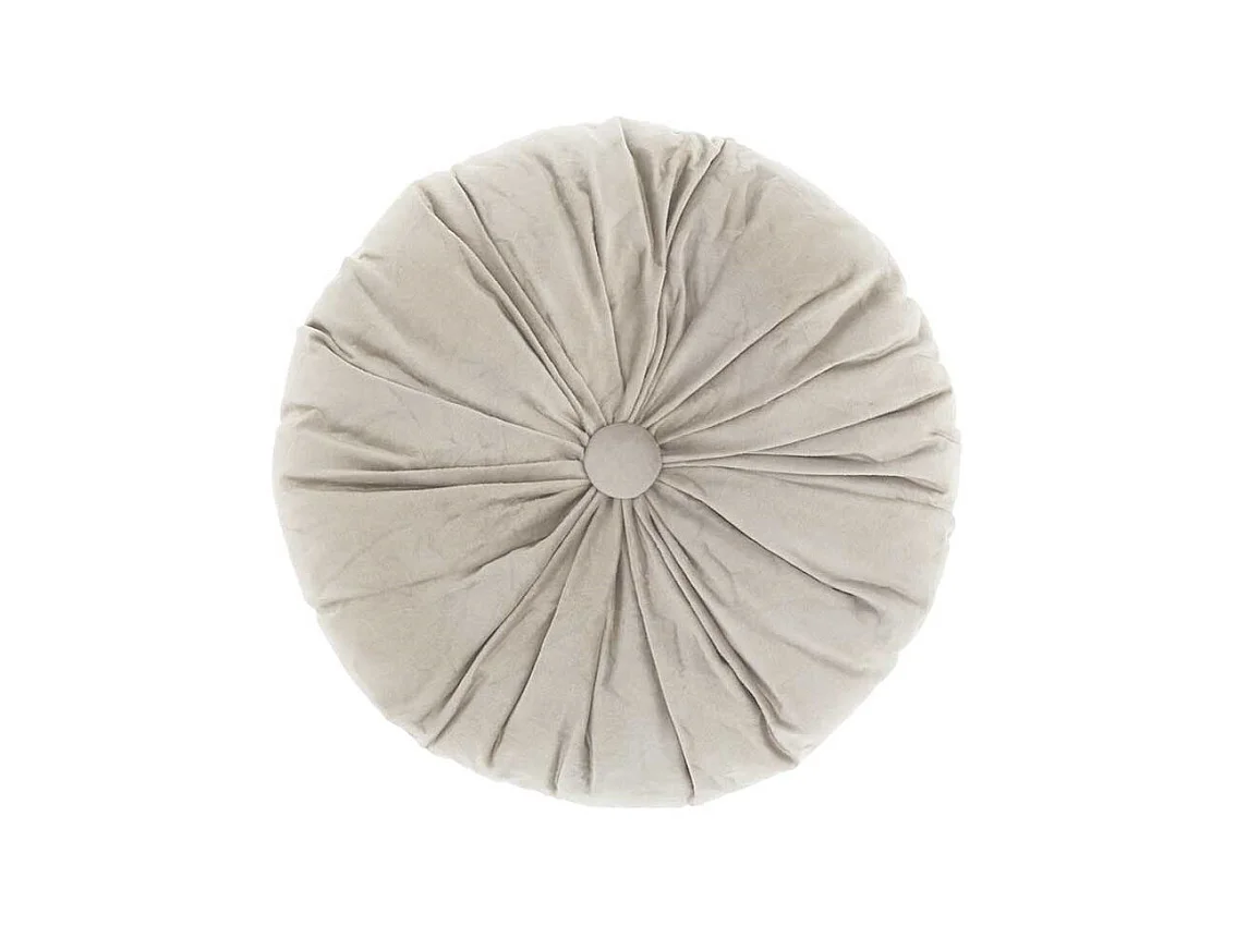 Coussin Basics 40 cm Ø Blanc Tourterelle