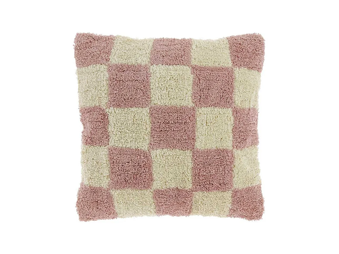 Coussin décoratif Ziva vieux rose - 45x45cm