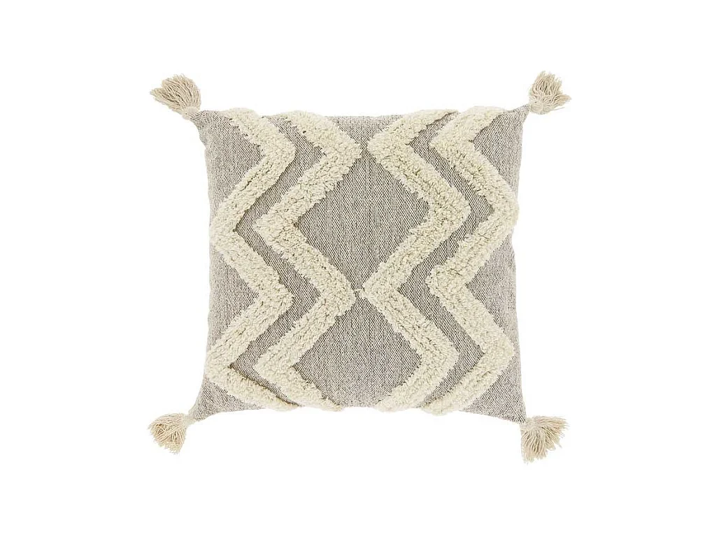 Coussin décoratif Dahlia Taupe -45x45cm