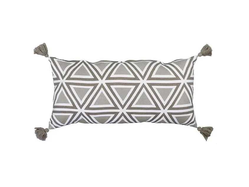 Coussin Jacky 35x75cm Château Gris