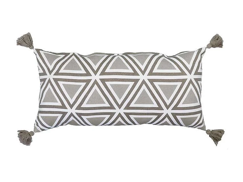Coussin Jacky 35x75cm Château Gris