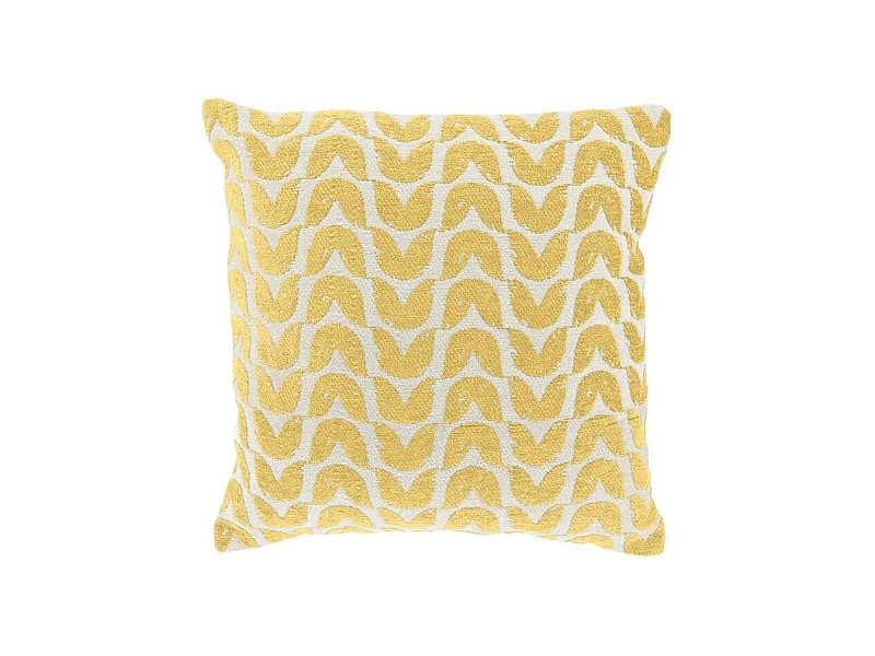 Dekoratives Kissen Gozi Zitronengelb -45x45cm