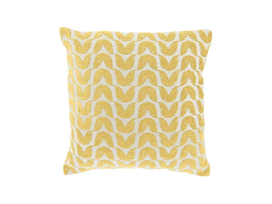 Coussin décoratif Gozi Jaune Citron -45x45cm