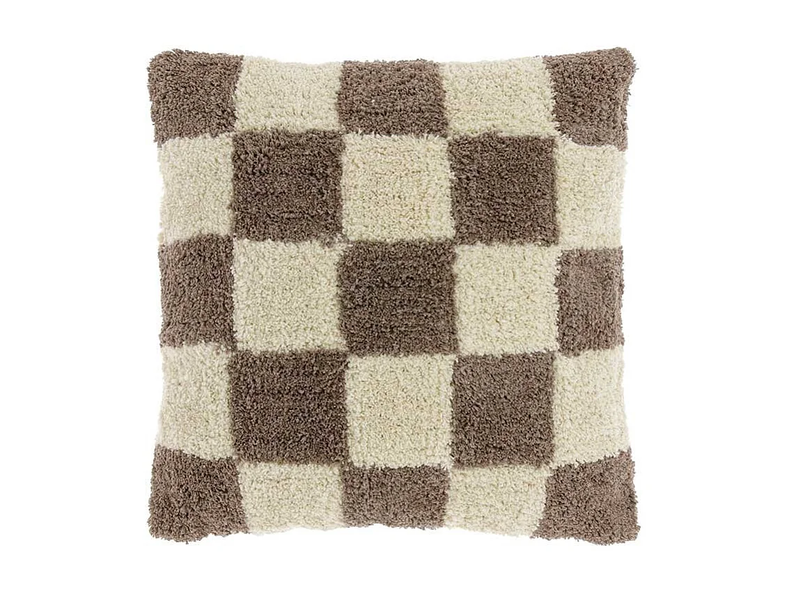 Coussin décoratif Ziva Taupe -45x45cm