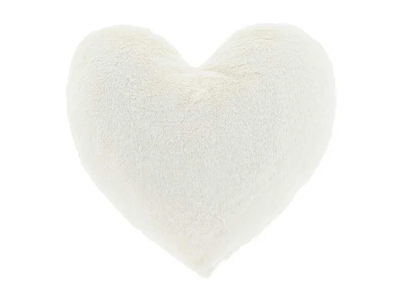 Kissen Herz - 45x35cm - Taubenweiß