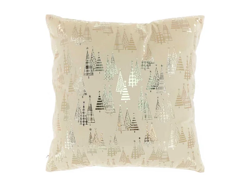 Coussin Olga 45x45cm Ivoire