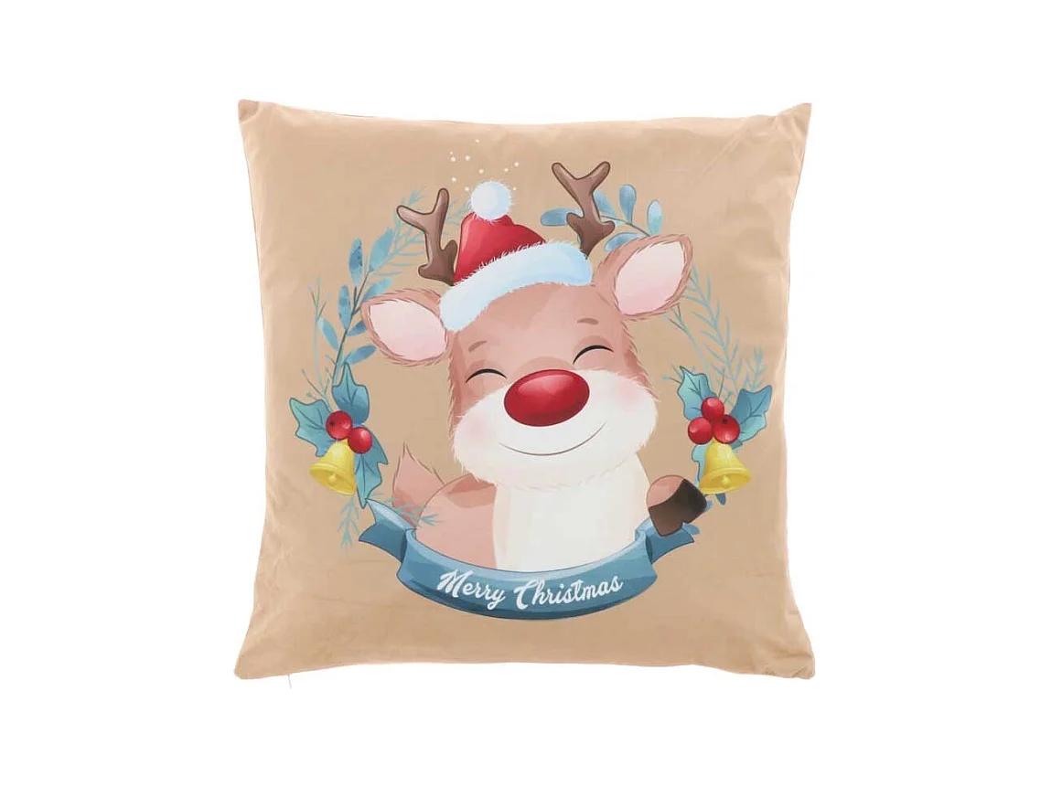 Coussin Animation de Noël 45x45cm Design 3