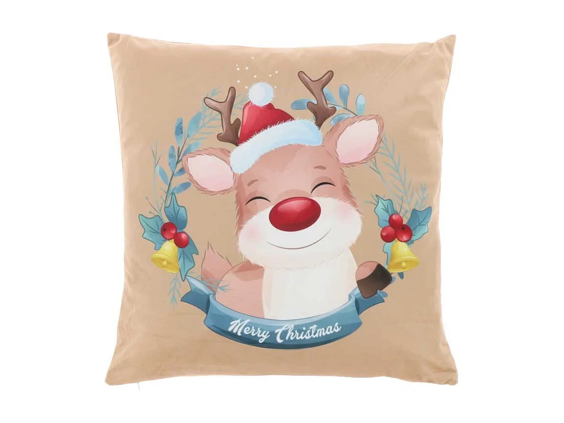 Coussin Animation de Noël 45x45cm Design 3