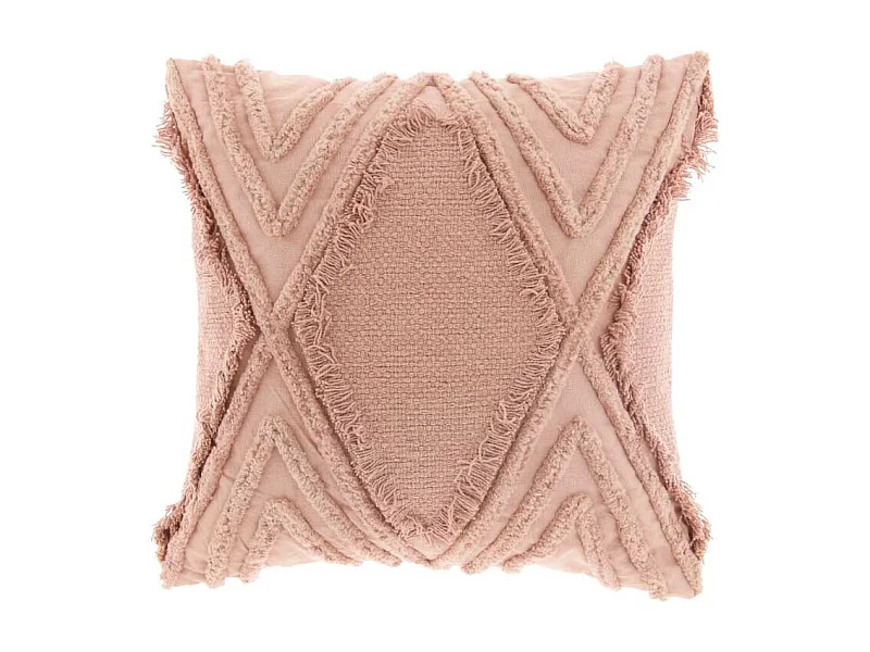 Coussin Crato - 45x45cm - vieux rose