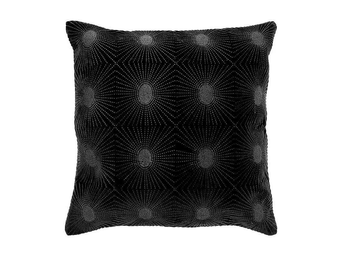 Coussin décoratif Nela Noir -45x45cm